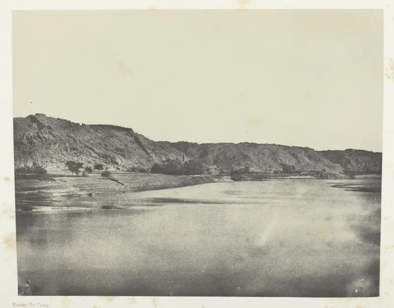 Rive Orientale du Nil (Village de Bab), Vue Prise au Sud Philoe; Nubie, plate 82 from the album "Egypte, Nubie, Palestine et Syrie" (1852)