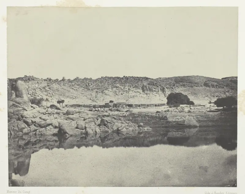Rive Septentrionale du Nil (Village d'Abou-Koli), Vue Prise au Nord de Philoe; Nubie, plate 84 from the album "Egypte, Nubie, Palestine et Syrie" (1852)