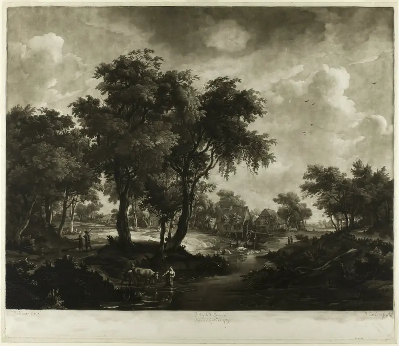 River and Rural Scene Wall Art by Richard Earlom - High-Resolution Digital Print