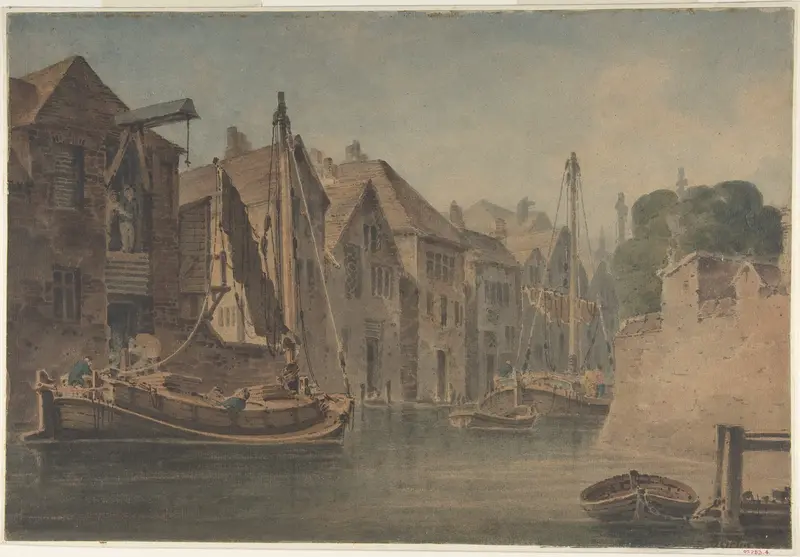 River at Norwich Wall Art by Thomas Girtin - High-Resolution Digital Print