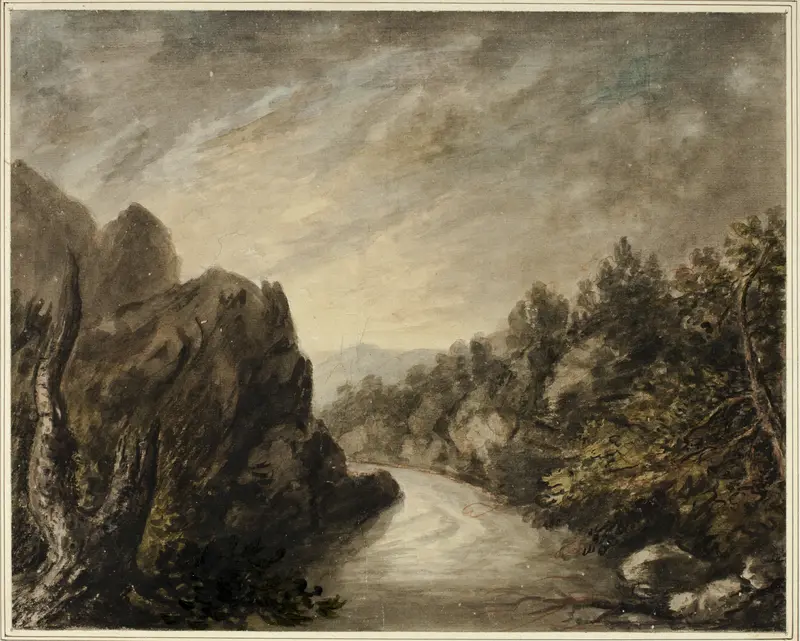 River in Rocky Valley Wall Art by Unknown artist - High-Resolution Digital Print