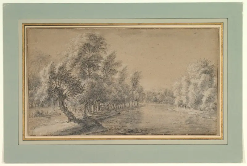 River Landscape Wall Art by Anthonie Waterloo - High-Resolution Digital Print