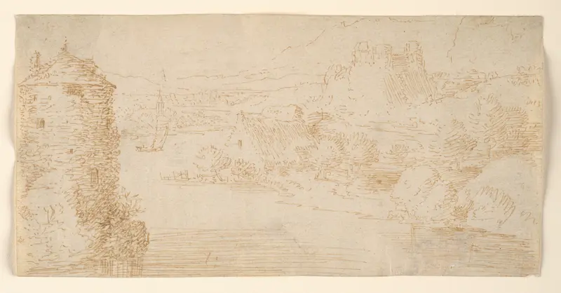 River Landscape Wall Art by Jaques Saverij - High-Resolution Digital Print