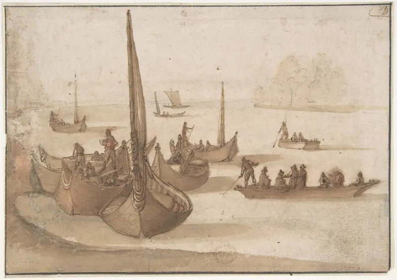 River Scene Wall Art by Jan Brueghel the Elder - High-Resolution Digital Print