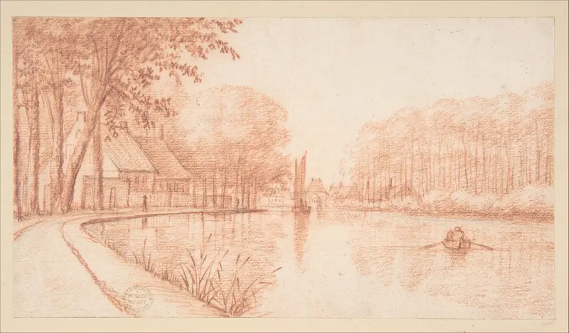 River Scene Wall Art by Abraham Rutgers - High-Resolution Digital Print