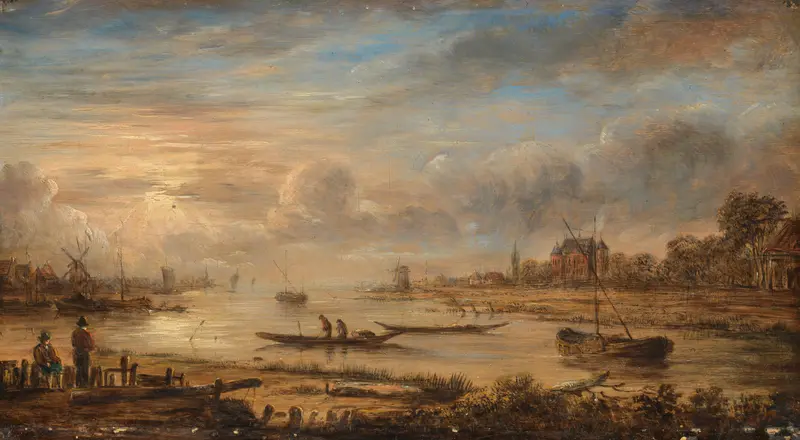 River View at Sunrise Wall Art by Unknown - High-Resolution Digital Print