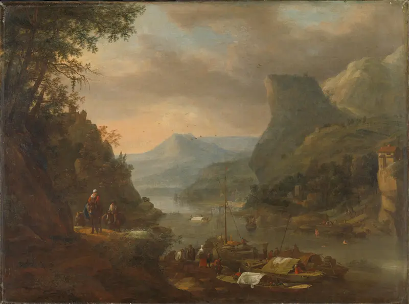 River View in a Mountainous Region Wall Art by Unknown - High-Resolution Digital Print