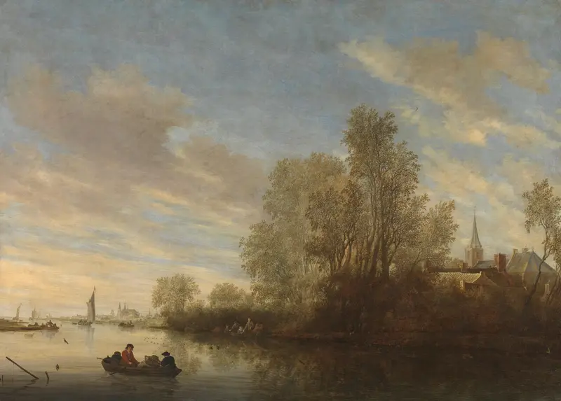 River View near Deventer Wall Art by Unknown - High-Resolution Digital Print