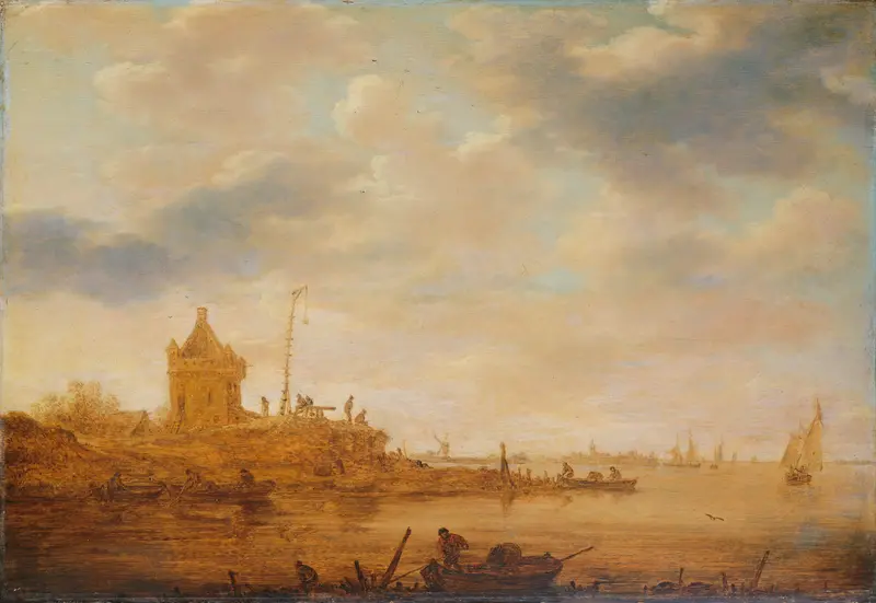 River View with Sentry Post Wall Art by Unknown - High-Resolution Digital Print