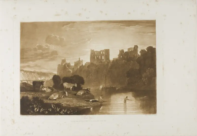 River Wye, plate 48 from Liber Studiorum Wall Art by Joseph Mallord William Turner - High-Resolution Digital Print