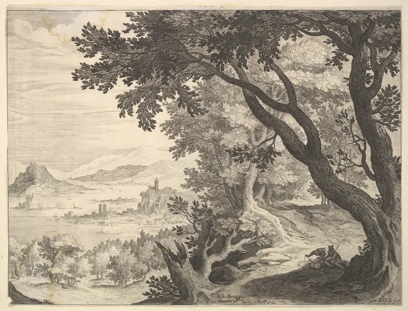 Riverscape Wall Art by Aegidius Sadeler II - High-Resolution Digital Print