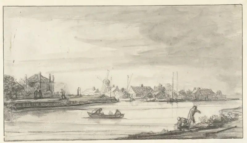 Rivierlandschap Wall Art by Lambert Doomer - High-Resolution Digital Print