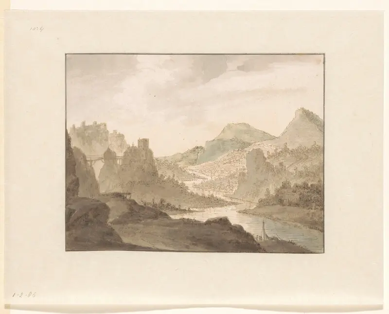 Rivierlandschap Wall Art by Jan Griffier (I) - High-Resolution Digital Print