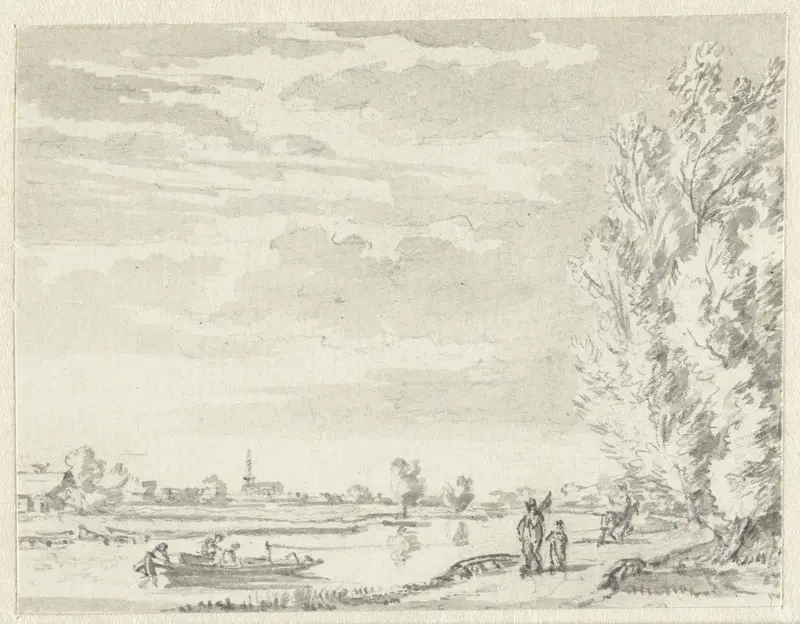 Rivierlandschap Wall Art by Ernst Willem Jan Bagelaar - High-Resolution Digital Print