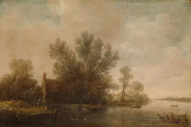 Rivierlandschap Wall Art by Unknown - High-Resolution Digital Print
