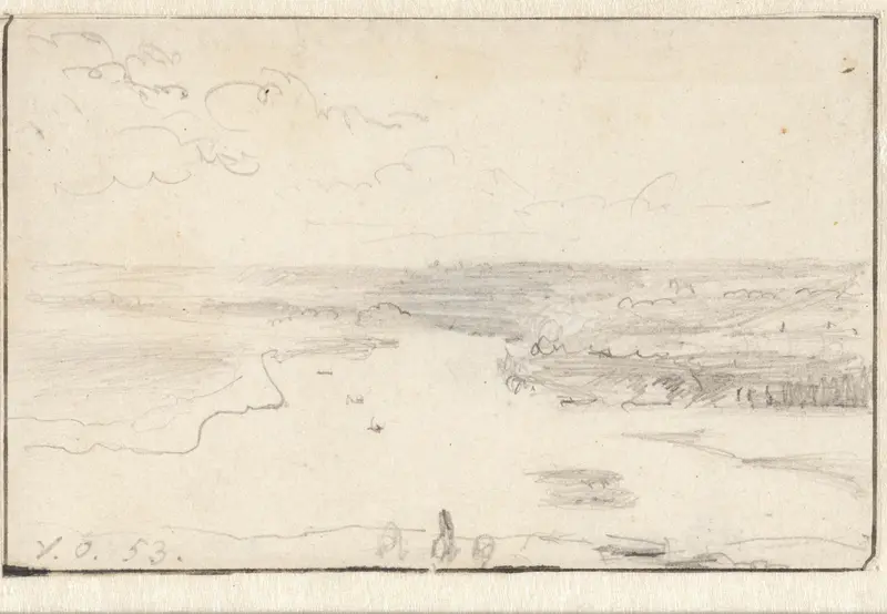 Rivierlandschap bij St. Germain Wall Art by Georgius Jacobus Johannes van Os - High-Resolution Digital Print