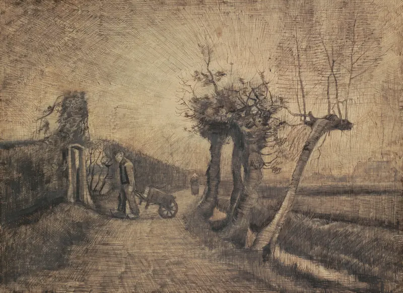 Road behind the Parsonage Garden in Nuenen Wall Art by Unknown - High-Resolution Digital Print