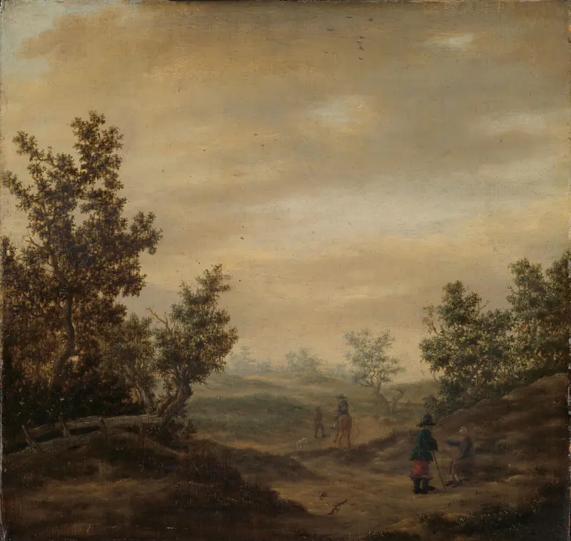 Road in the Dunes Wall Art by Unknown - High-Resolution Digital Print