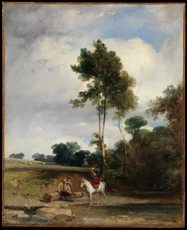 Roadside Halt Wall Art by Richard Parkes Bonington - High-Resolution Digital Print