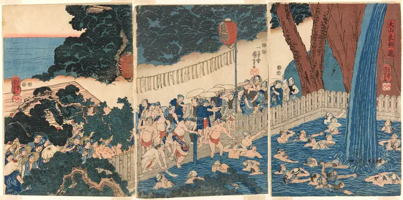 Roben Waterfall at Mount Oyama (Oyama Roben no taki)