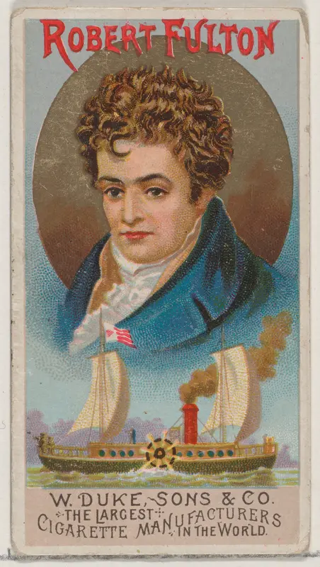 Robert Fulton, from the series Great Americans (N76) for Duke brand cigarettes Wall Art by W. Duke, Sons & Co. - High-Resolution Digital Print