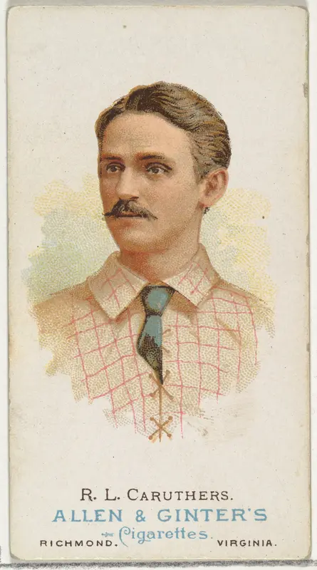 Robert Lee "Bob" Caruthers, Baseball Player, from World's Champions, Series 1 (N28) for Allen & Ginter Cigarettes Wall Art by Allen & Ginter - High-Resolution Digital Print