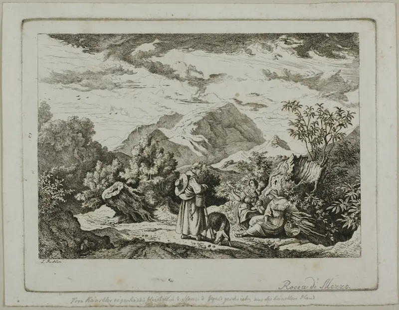 Rocca di Mezzo Wall Art by Adrian Ludwig (Ludwig) Richter - High-Resolution Digital Print