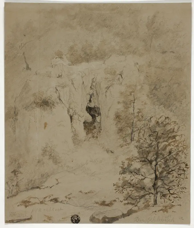 Rocky Landscape Wall Art by Barend Cornelis Koekkoek - High-Resolution Digital Print