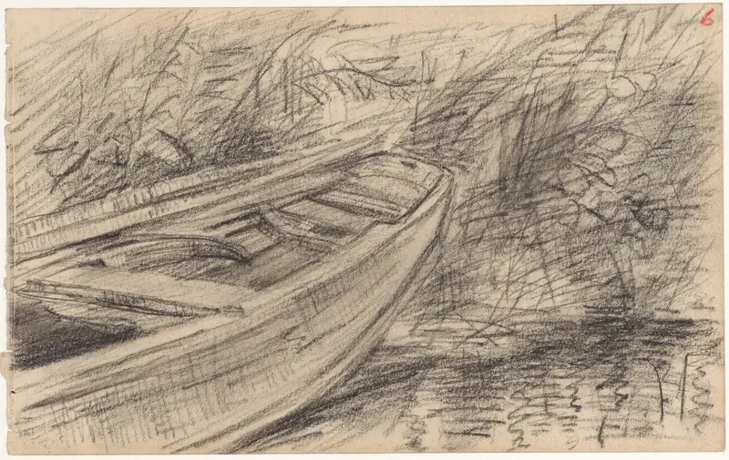 Roeiboot aan de wal