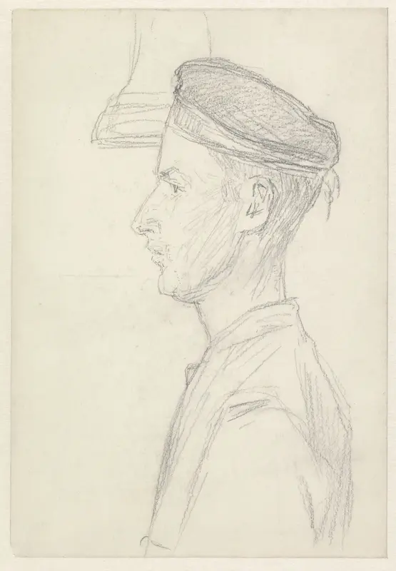 Roerganger aan boord van de J.P. Coen Wall Art by Jan Veth - High-Resolution Digital Print