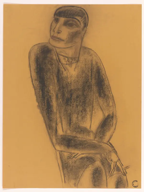 Rokende vrouw Wall Art by Leo Gestel - High-Resolution Digital Print