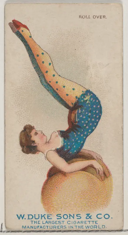 Roll Over, from the Gymnastic Exercises series (N77) for Duke brand cigarettes Wall Art by W. Duke, Sons & Co. - High-Resolution Digital Print