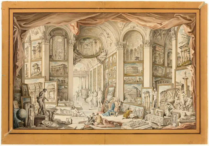 Roma Antica Wall Art by Giovanni Paolo Panini - High-Resolution Digital Print