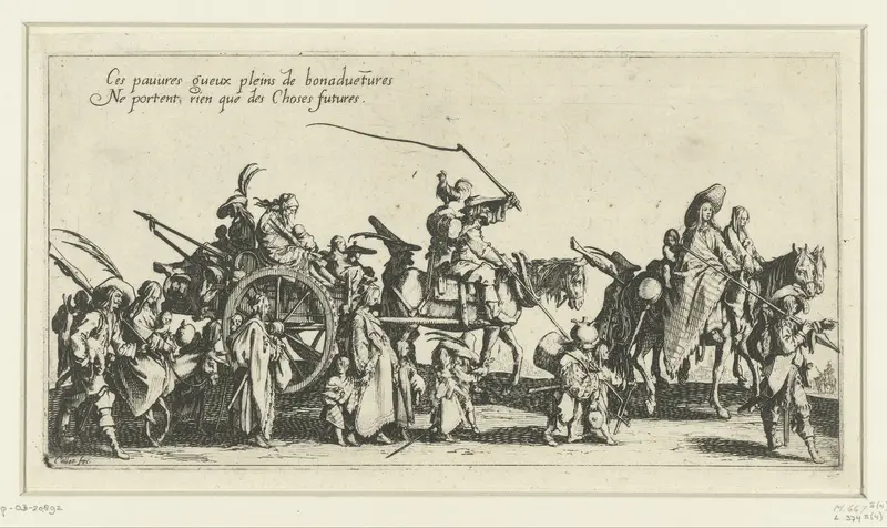 Roma met paarden en kar onderweg Wall Art by Unknown - High-Resolution Digital Print