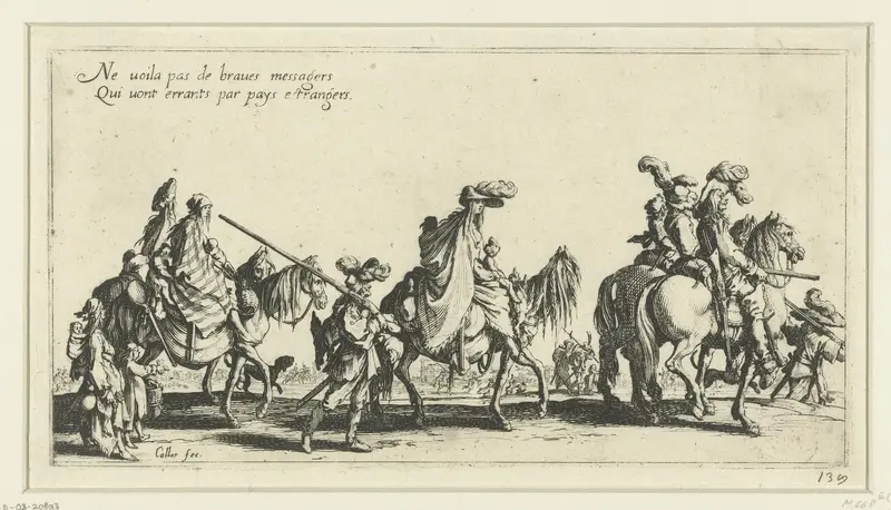 Roma met paarden onderweg Wall Art by Unknown - High-Resolution Digital Print