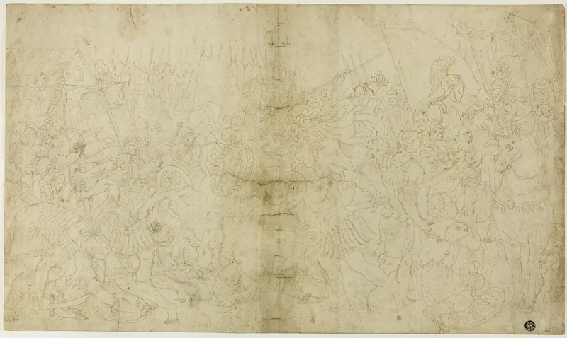 Roman Conquest Wall Art by Follower of Girolamo da Carpi - High-Resolution Digital Print