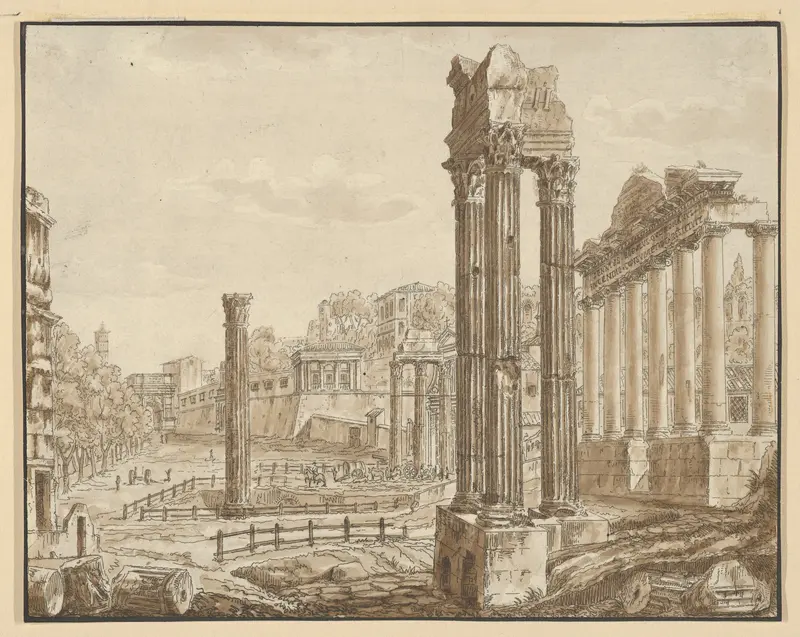 Roman Forum Wall Art by Anonymous, Italian, 17th century - High-Resolution Digital Print