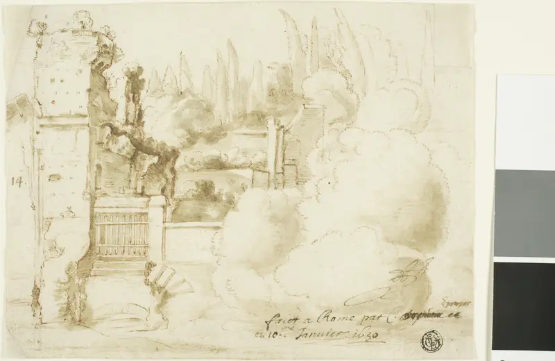 Roman Landscape Wall Art by School of Claude Lorrain - High-Resolution Digital Print