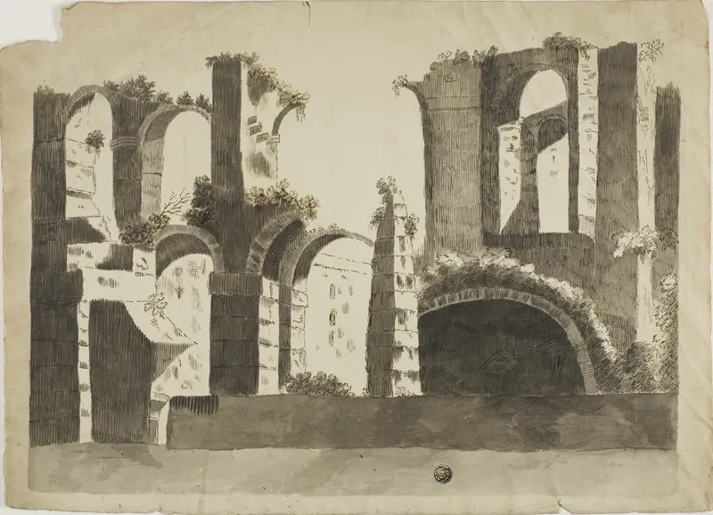 Roman Ruins Wall Art by Unknown - High-Resolution Digital Print