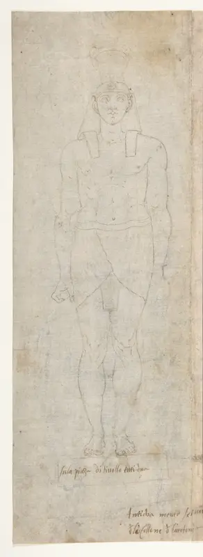 Roman Telamones in the Egyptian Style Wall Art by Battista Franco - High-Resolution Digital Print