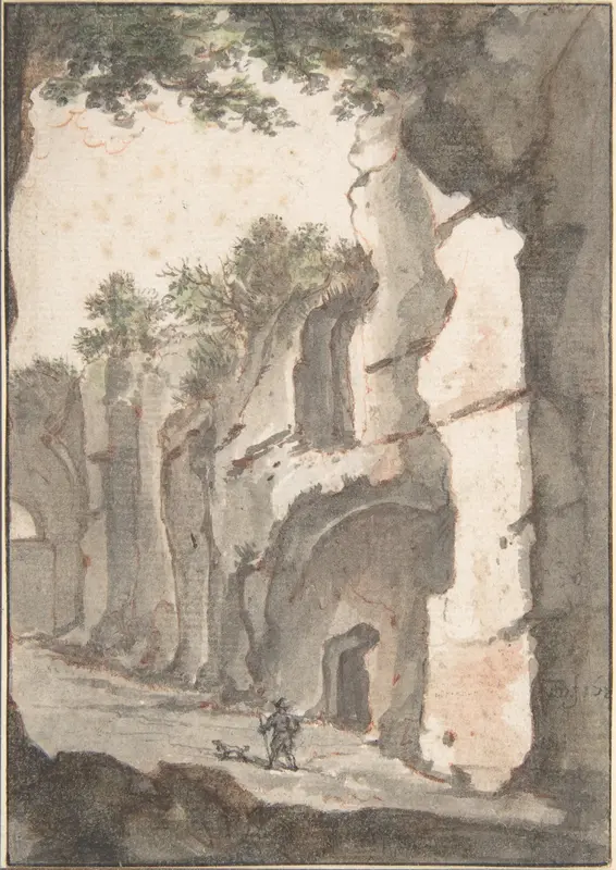 Roman View Wall Art by Bartholomeus Breenbergh - High-Resolution Digital Print