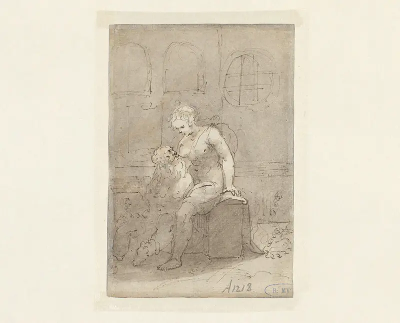 Romeinse liefdadigheid: Cimon en Pero Wall Art by Unknown - High-Resolution Digital Print