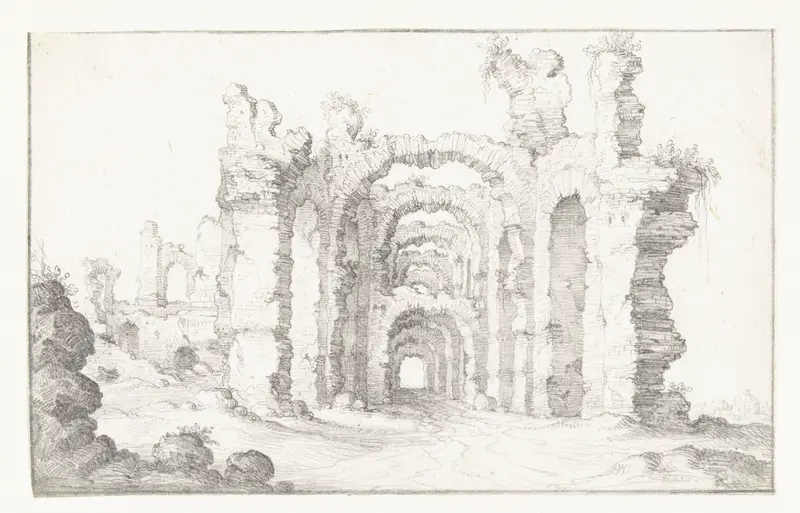 Romeinse ruïne Wall Art by anonymous - High-Resolution Digital Print