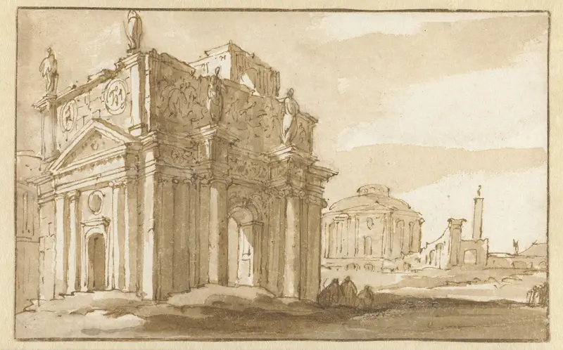 Romeinse ruïnes Wall Art by Jacob van der Ulft - High-Resolution Digital Print