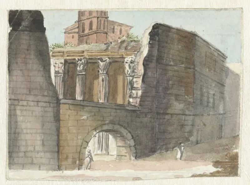 Romeinse ruïnes Wall Art by Pieter Bartholomeusz. Barbiers - High-Resolution Digital Print