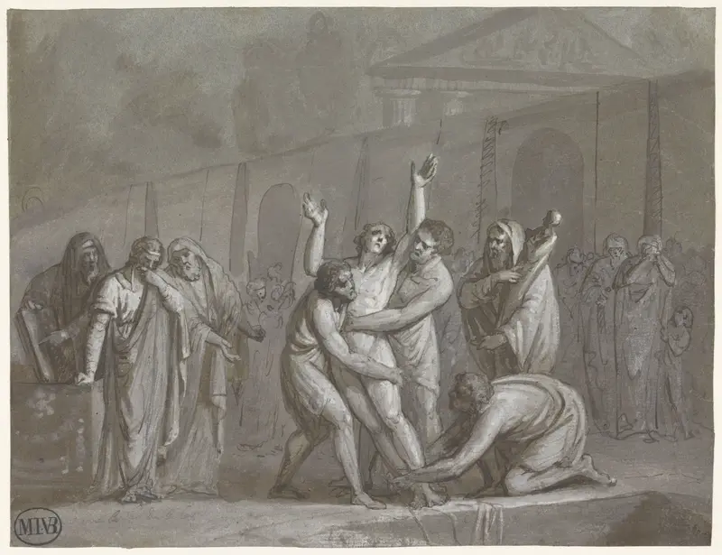 Romeinse terechtstelling Wall Art by Mattheus Ignatius van Bree - High-Resolution Digital Print