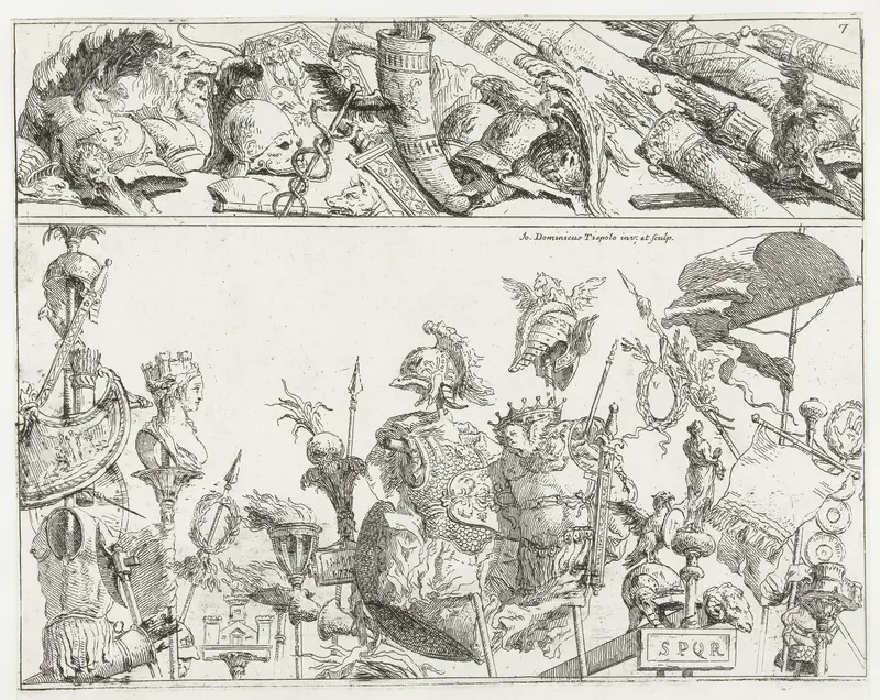 Romeinse wapentrofeeën Wall Art by Unknown - High-Resolution Digital Print
