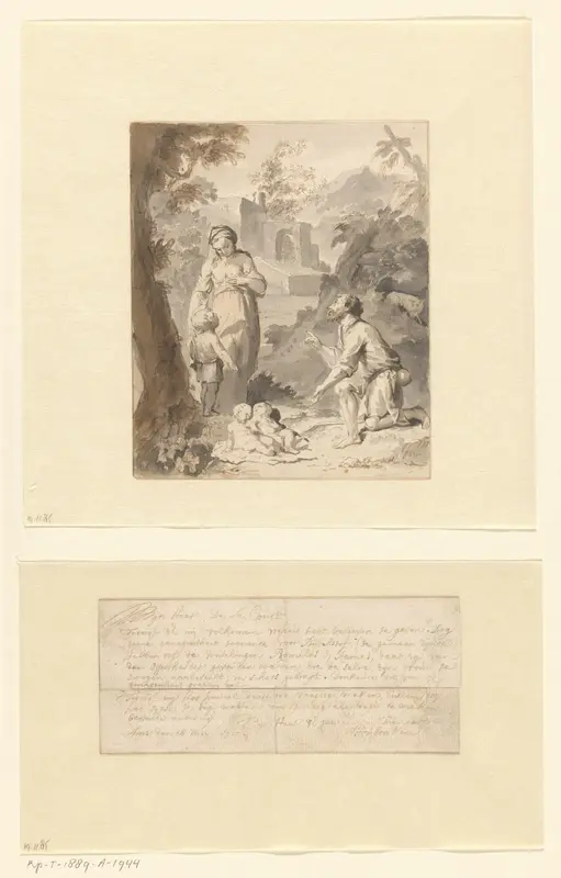Romulus en Remus door de herder Faustulus gevonden Wall Art by Arnold Houbraken - High-Resolution Digital Print