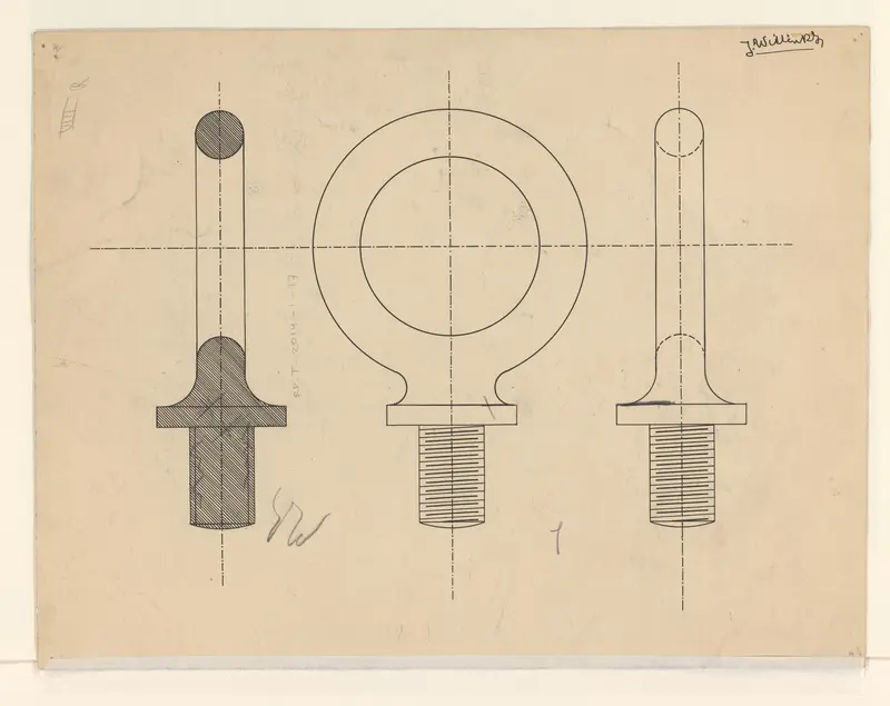 Ronde- en cilindervormige objecten met schroefdraad Wall Art by Unknown - High-Resolution Digital Print