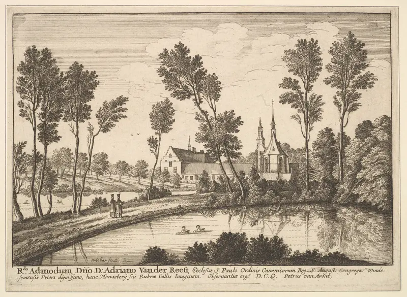 Rothendael Abbey Wall Art by Wenceslaus Hollar - High-Resolution Digital Print